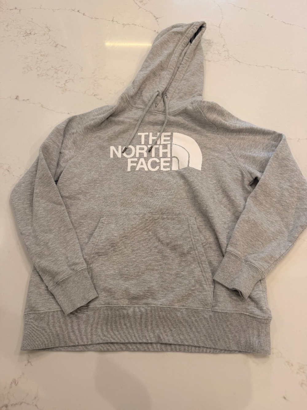The North Face Women's Half Dome Hoodie Gray Pullover Sweatshirt Size Large